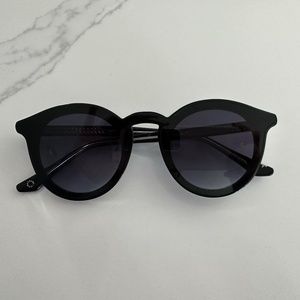 Krewe Collins Nylon Black Sunglasses